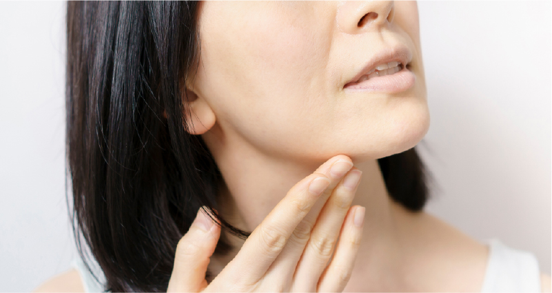 感覺臉型有點變